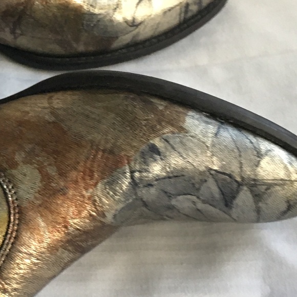 Seychelles Boots Floral Metallic Gold/Silver - Picture 10 of 10